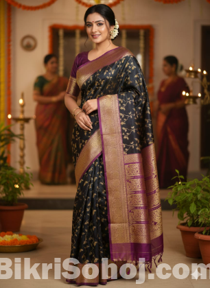 Kashmeri Katan Saree